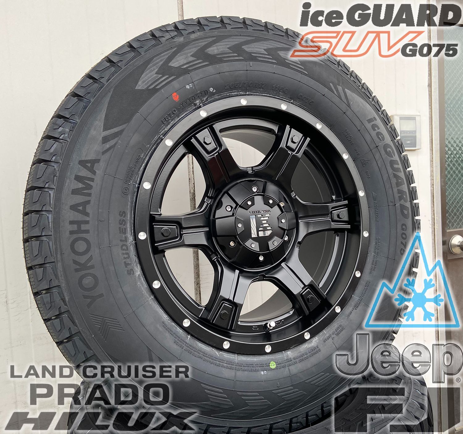 JEEPラングラーJLホイールスタッドレス4本