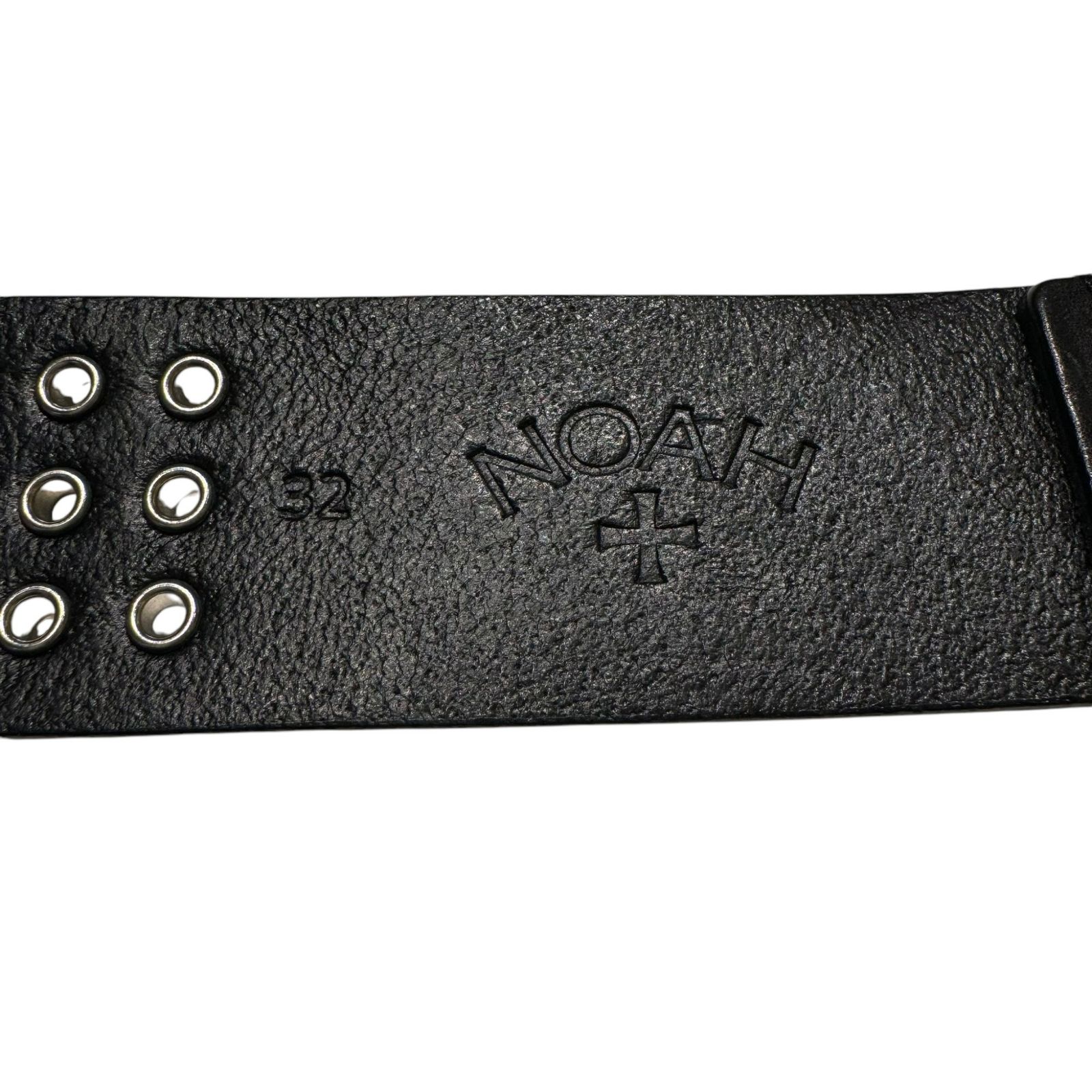 NOAH (ノア) ⑤ レザースタッズベルト メンズ ブラック 32 - メルカリ