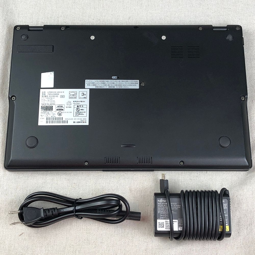 画像のもの ノートPC パソコン FUJITSU 富士通 LIFEBOOK U6312/K【i5-1245U