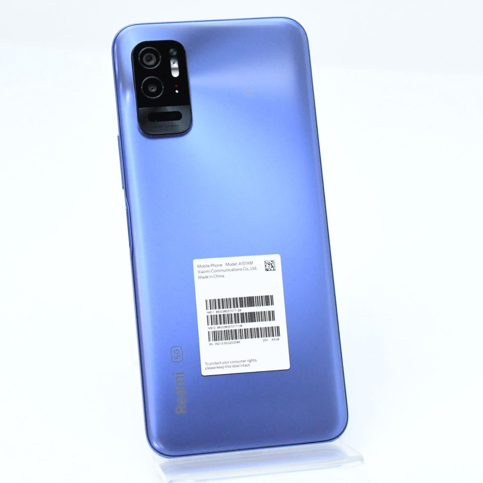 未使用に近い】Softbank SIMフリー Redmi Note 10T A101XM