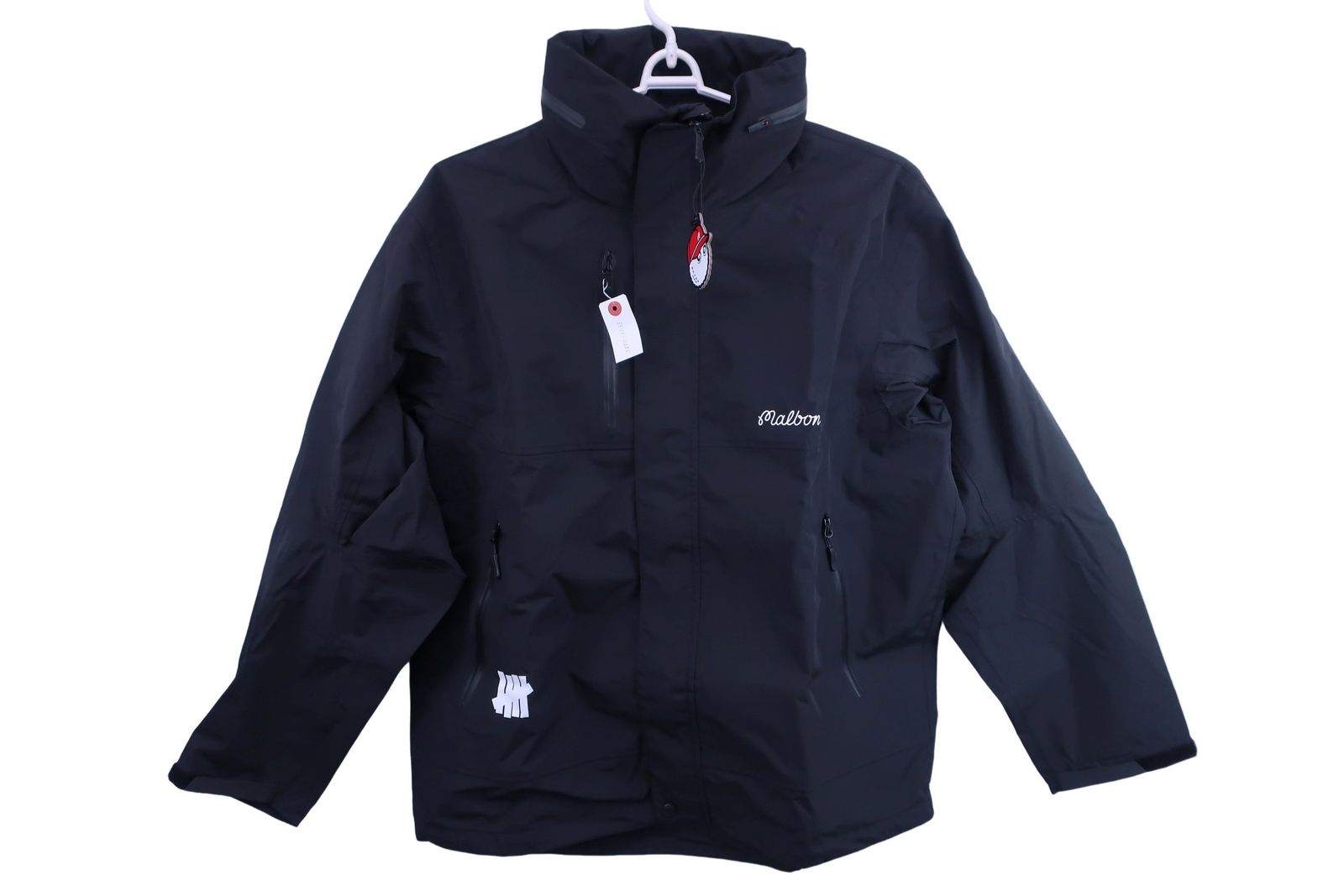 超美品】Malbon Golf(マルボンゴルフ) レインジャケット 黒 メンズ L