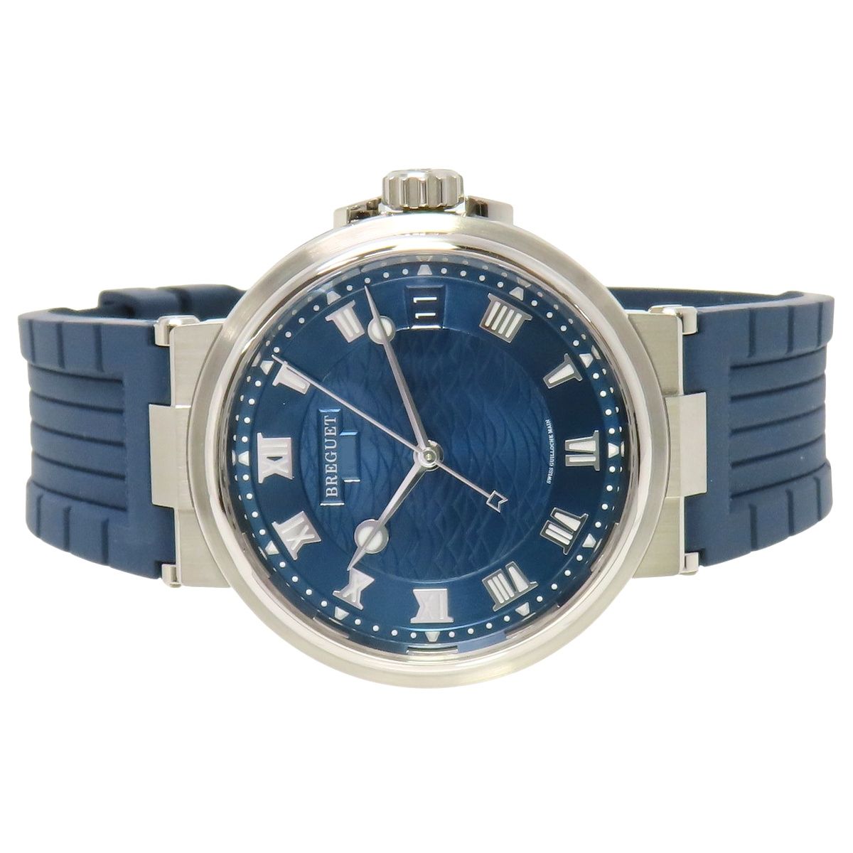 2022年保証書付】ブレゲ マリーン 5517 5517BB/Y2/5ZU WG/ラバー 自動  