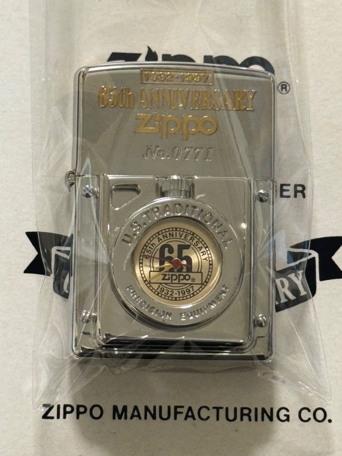 zippo TIME LIGHT 65TH ANNIVERSARY タイムライト 65周年記念 文字盤 