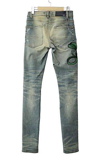 メンズ アミリ AMIRI Art Patch Snake Jean アート パッチ スネーク 蛇 