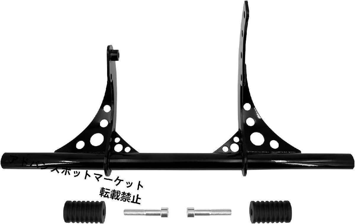 バイク用 エンジンガード フロント クラッシュバー ハイウェイ エンジン ガード スチール 耐久性 ボブ ローライダー2018-2025対応 ブラックsq ♥