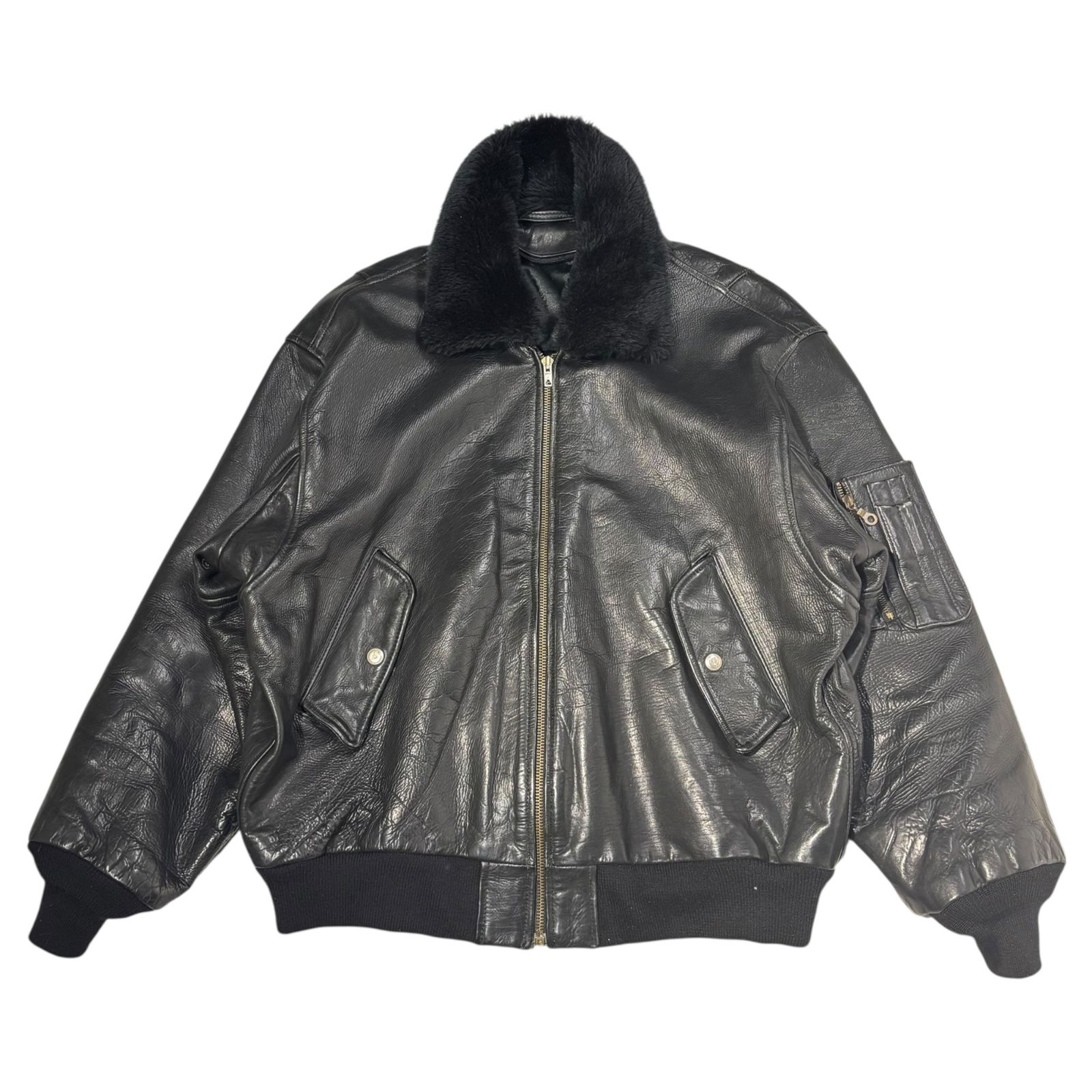 FRENCH MILITARY(フランス軍) japa Collar Boa Pilot Leather FRENCH MILITARY(フランス軍) japa Collar Boa Pilot Leather