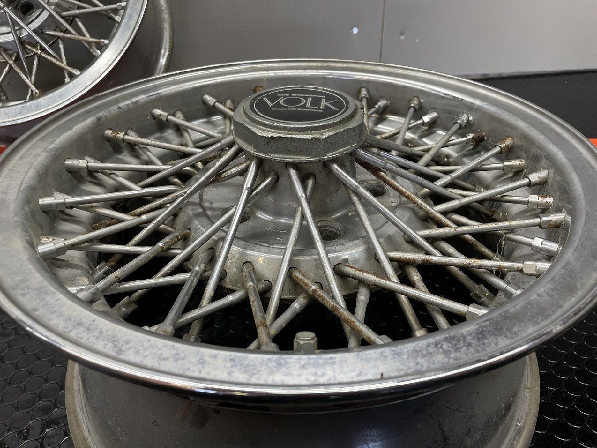 旧車ホイール】RAYS VOLK ワイヤーホイール 社外ホイール 15インチ 2本 旧車ホイール】RAYS VOLK ワイヤーホイール 社外ホイール 15インチ 2本