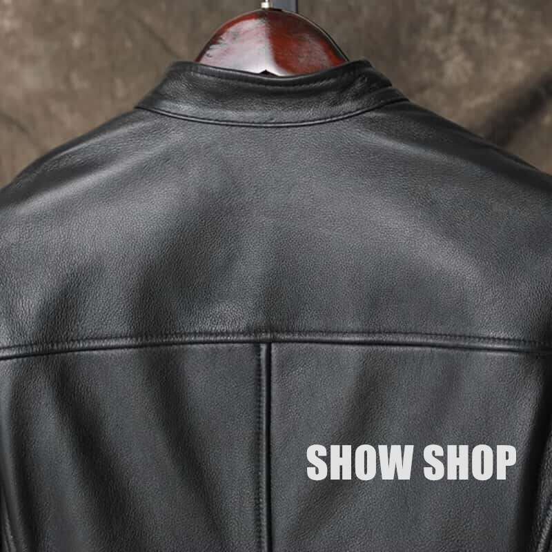 美品 メンズファッション 牛革 重厚 レザージャケット シングルレザー 