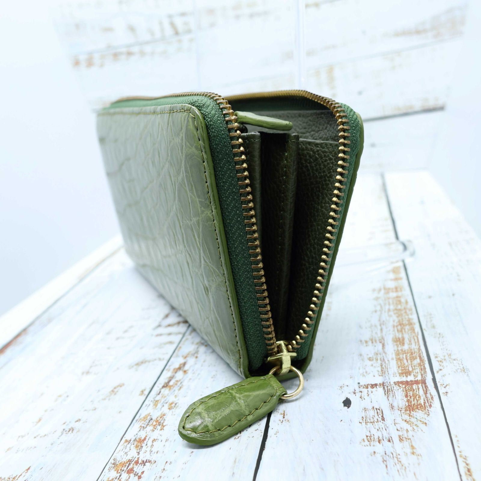 クロコダイル本革 ワニ革 ウォレット 長財布 クロコダイル革 本革 財布