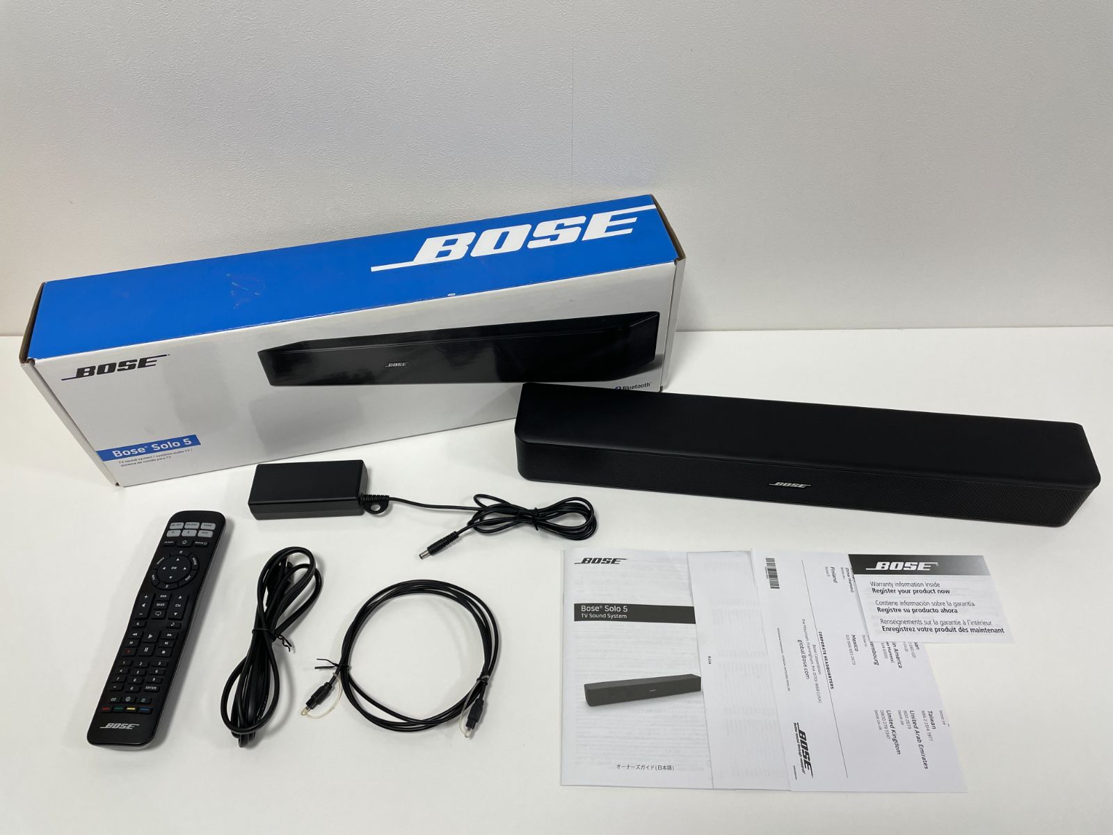 ジャンク品】BOSE SOLO 5 TV SOUND SYSTEM BLACK-