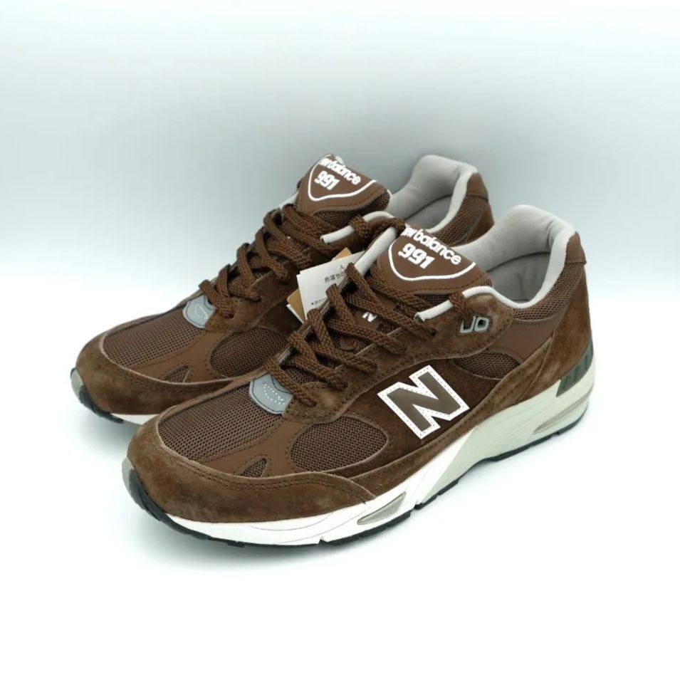 NEW BALANCE 991 MADE IN ENGLAND CARAFE ニューバランス 991 メイド イン イングランド カラフェ 茶 ブラウン 白 27cm M991BGW