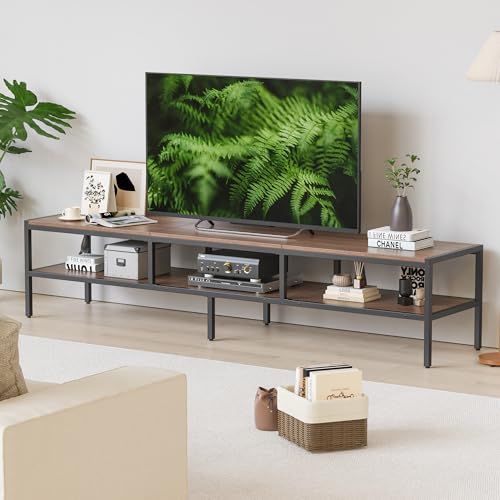 Anovara テレビ台 テレビボード テレビラック ローボード 幅180 cm 奥行40 高さ38 tv台 収納付き 55型対応 おしゃれ ウォールナット色