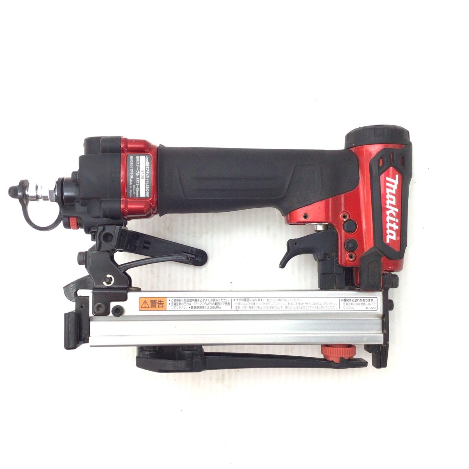 ΘΘMAKITA マキタ エアタッカ 程度B 本体のみ 高圧 4mm 9100 AT425HE レッド