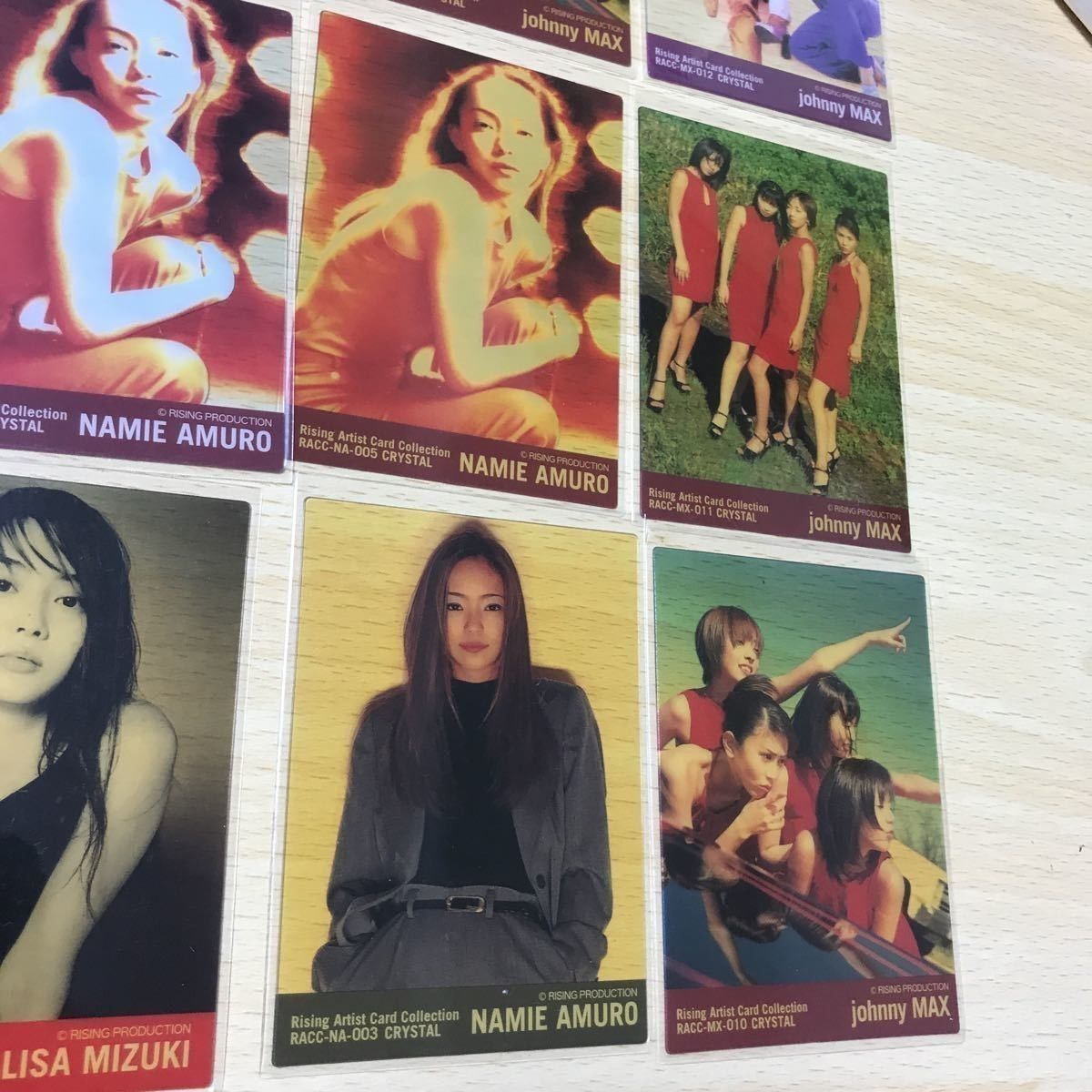 安室奈美恵 カード まとめ 知念里奈 観月ありさ Johnny MAX マックス