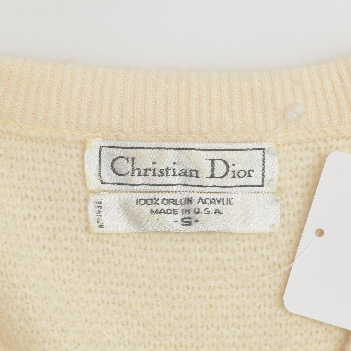 ChristianDior】OLD archive USA製 Vネック長袖ニットセーター - メルカリ