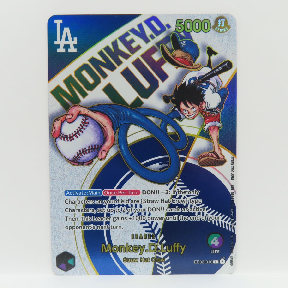 ワンピースカード　ドジャース　ルフィ　EB02-010 海外限定 ワンピースカード ドジャース ルフィ EB02-010 海外限定 大谷