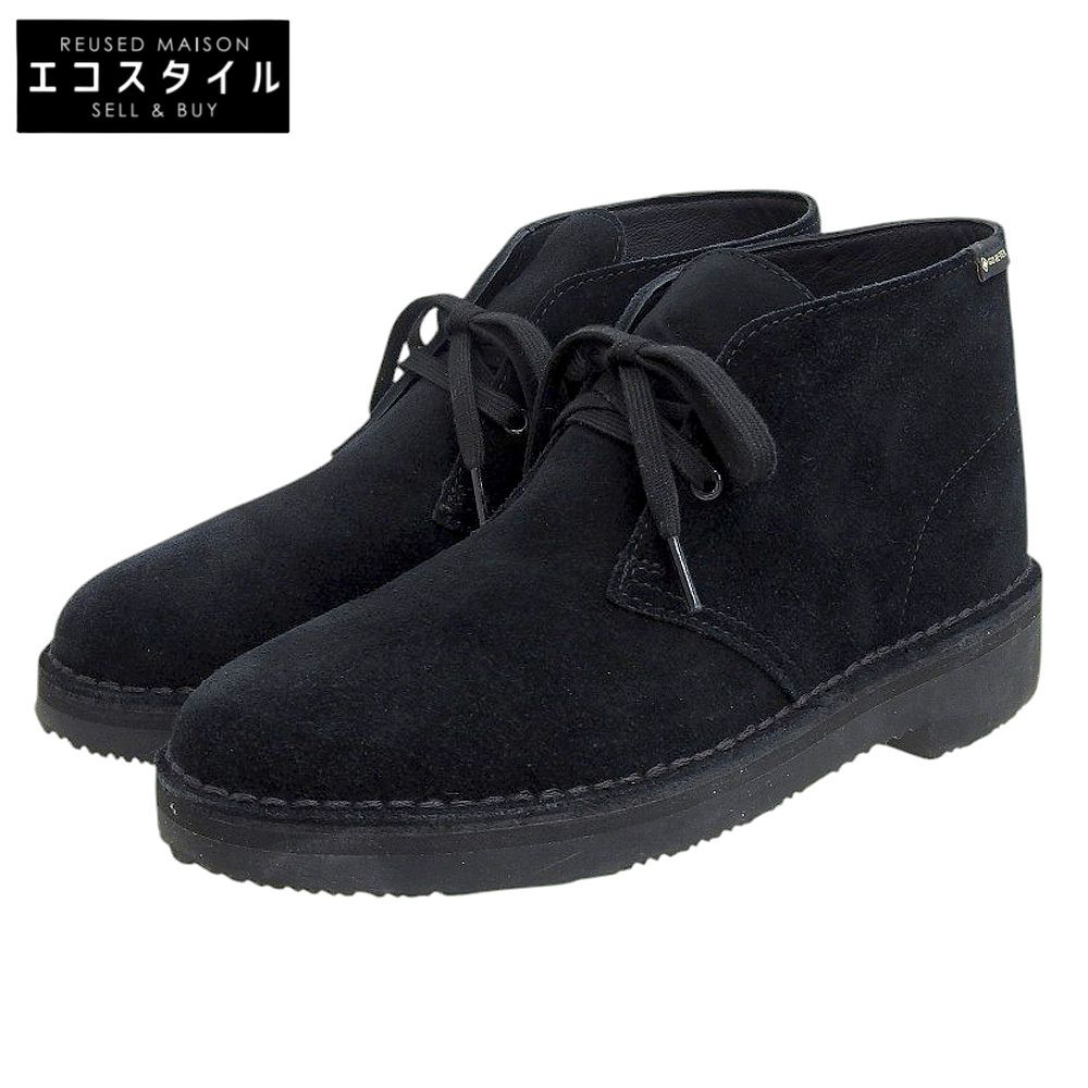 Clarks クラークス 11826 Desert BT GTX チャッカーブーツ スエード シューズ メンズ 黒 ブラック 39 1|2 61813705 6G UK