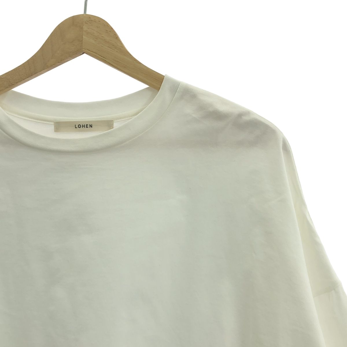 pon　lohen ローヘン ボキシーラインビックロンT WHITE LOHEN / ローヘン | ボキシーラインビックロンT スリット