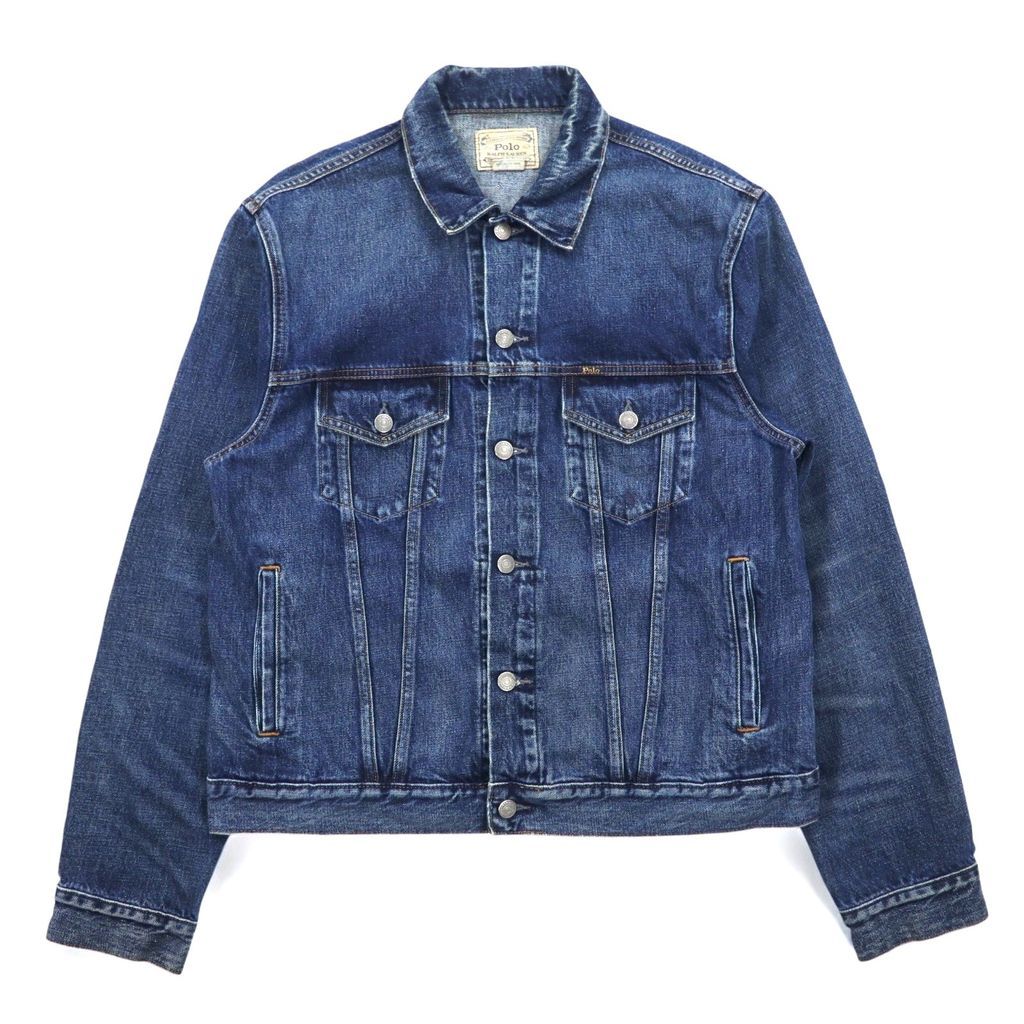 POLO RALPH LAUREN ヴィンテージ加工 デニムジャケット POLO RALPH LAUREN ポロ ラルフローレン インディゴ デニム
