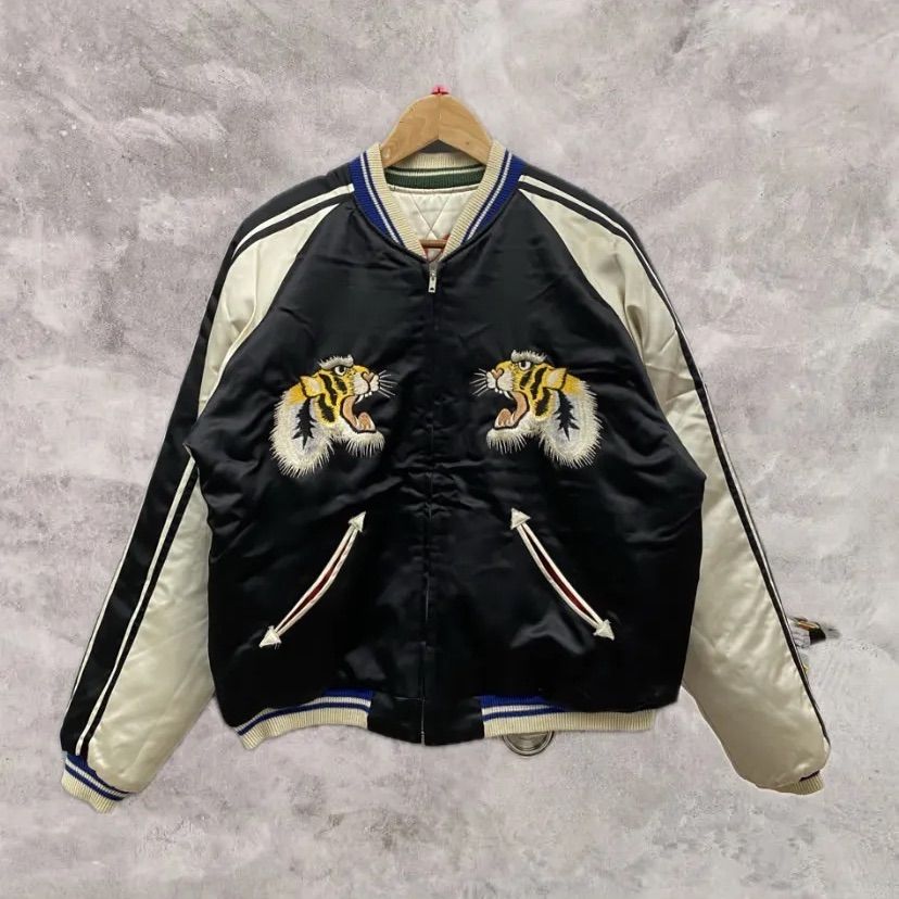 テーラー東洋 スカジャン M18484 サイズL 傷汚れあり 69.テーラー東洋 リバーシブルスカジャン M18484 Lサイズ - メルカリ