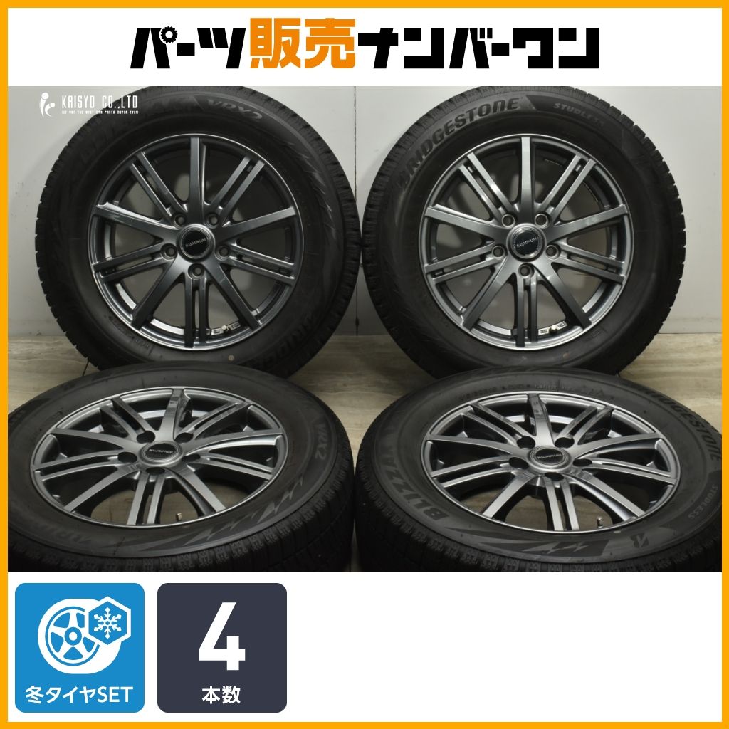 交換用に バルミナ 16in 6.5J 54 PCD114.3 ブリヂストン ブリザック VRX2 215|60R16 エスティマ オデッセイ ヴェゼル CX-3