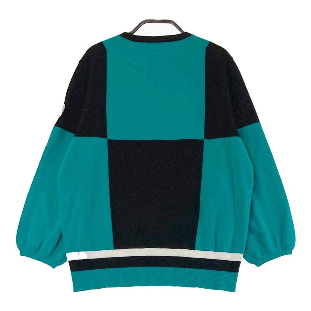 サイズ：40 LANVIN SPORT ランバン スポール  フロントリボン 長袖ニットセーター  ホワイト系 [240101443399] ゴルフウェア レディース ストスト サイズ：40 LANVIN SPORT ランバン スポール インナー付 長袖