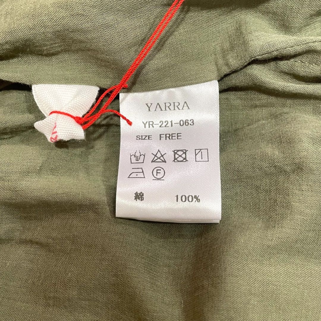 【タグ付未使用】 YARRA (ヤラ) INDIAコットン スカート 完売品 新品 未使用 タグ付 YARRA ヤラ ギャザースカート ナチュラル