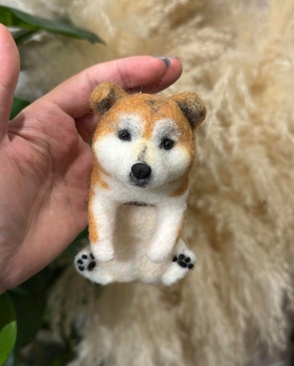 羊毛クリップペット うちの子オーダー うちの子 ペット 家族