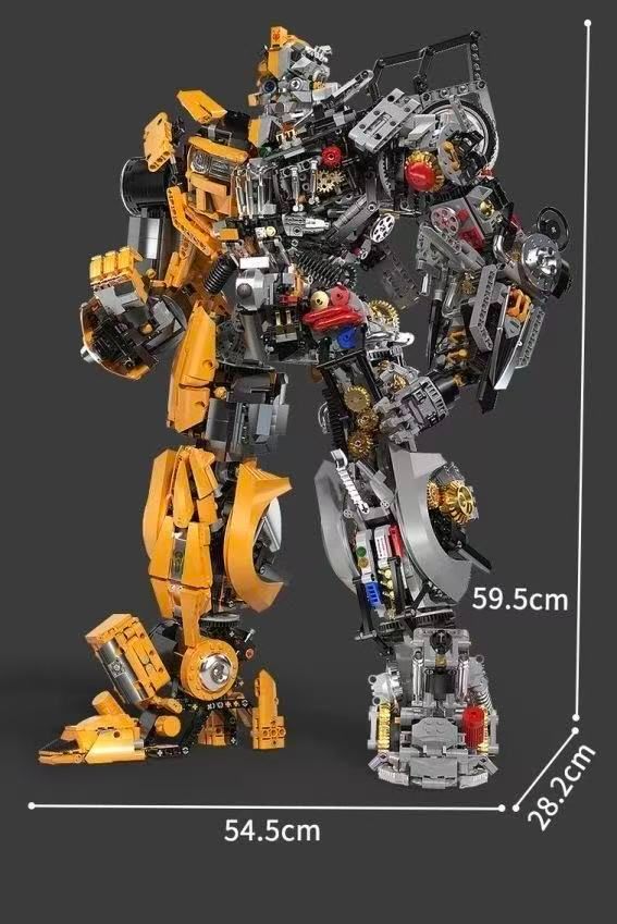 レゴ互換 K 盒子 V 5014 トランスフォーマー バンブルビー ハーフアーマー ロボットモデル 14 才以上 大型組み立て式フィギュア