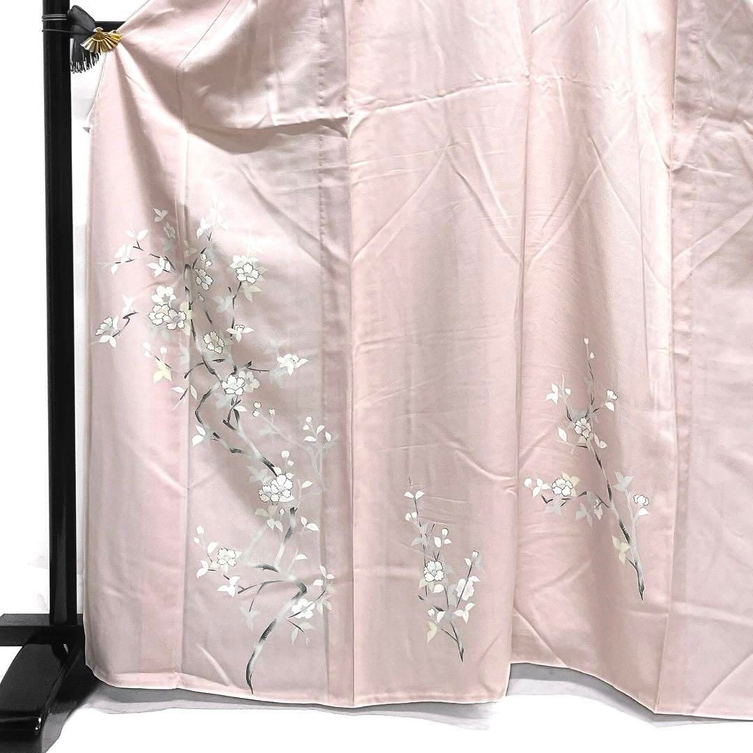 オンラインショップ 杉綾地紋 金彩 桜 単衣 付け下げ リーフ d 062a 紋無し着物 着物・浴衣