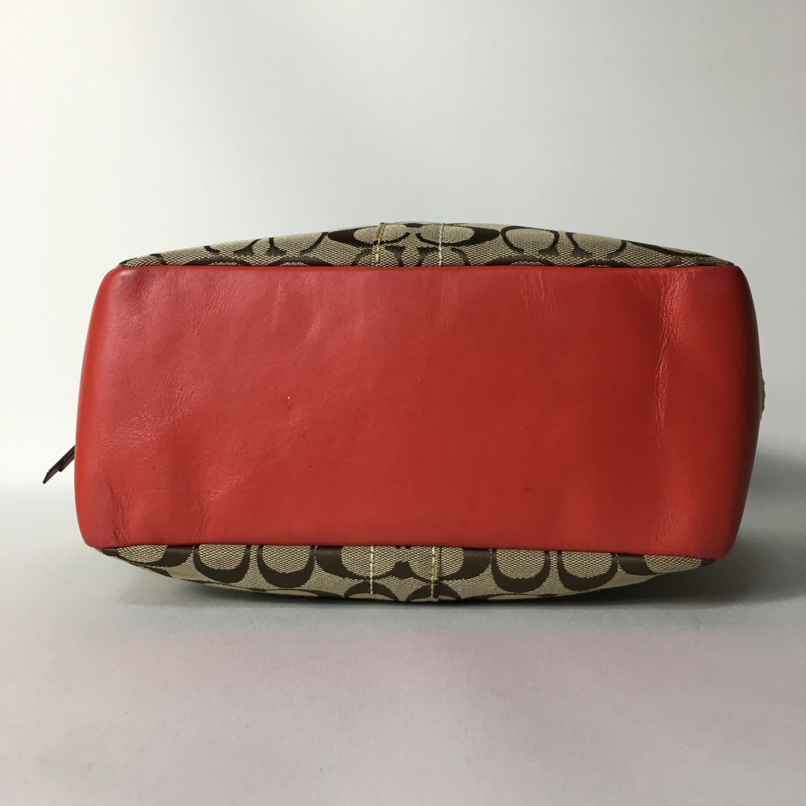 2506-86｜コーチ シグネチャー トートバッグ レッド - メルカリ