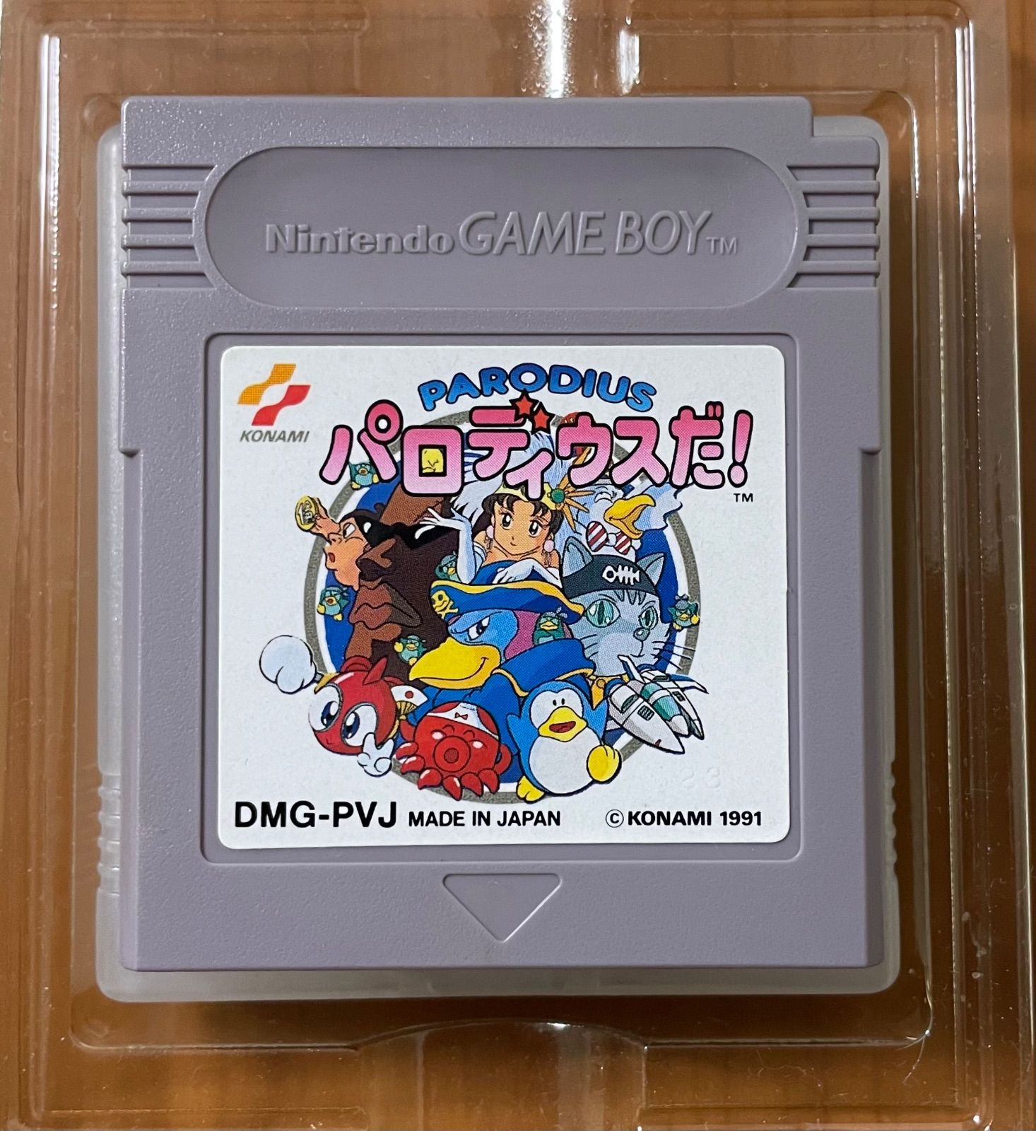 美品》GB パロディウスだ！ 箱説付き KONAMI ゲームボーイソフト