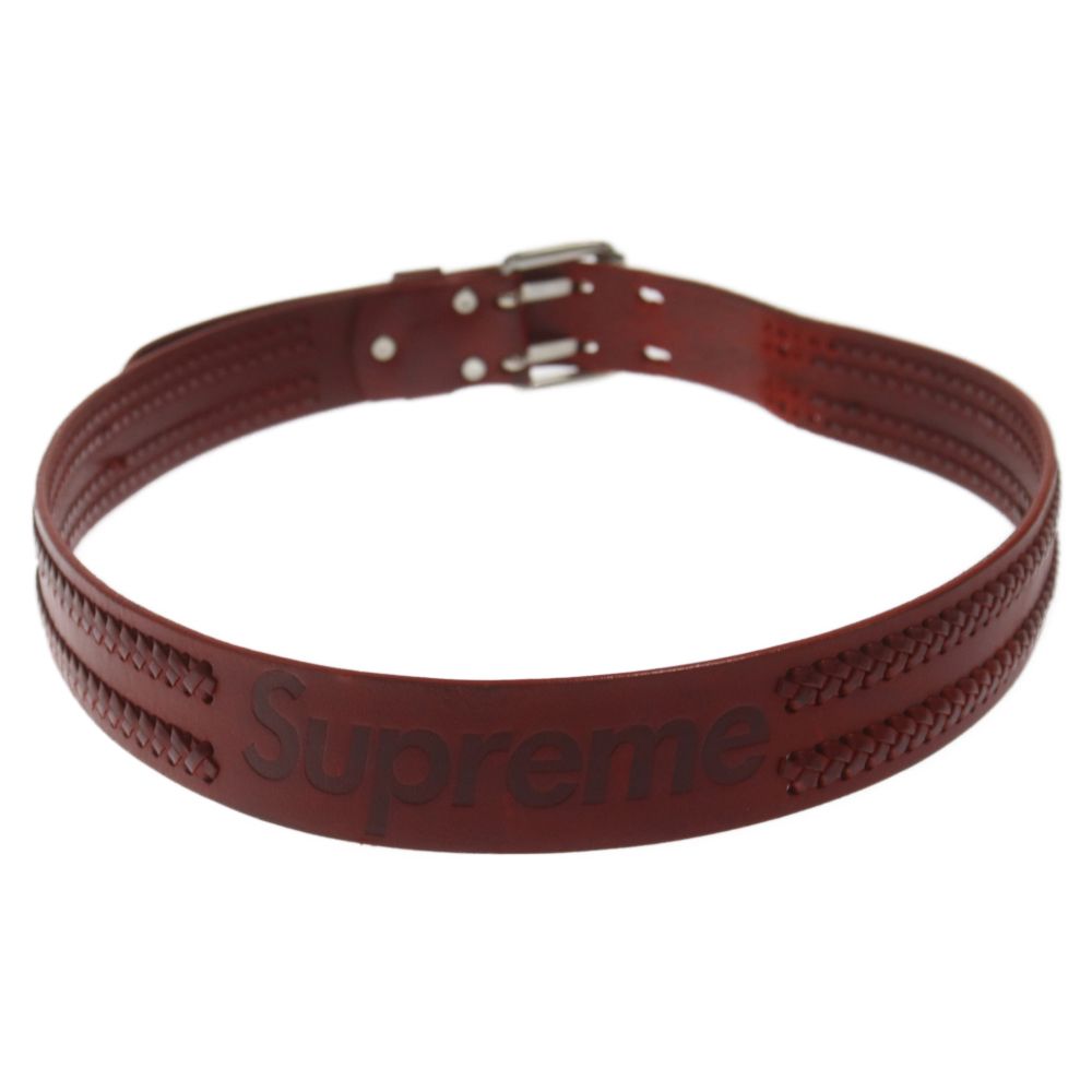 希少SUPREME 10SS Leather Belt レザー 編み込み ベルト 希少SUPREME 10SS Leather Belt レザー 編み込み ベルト