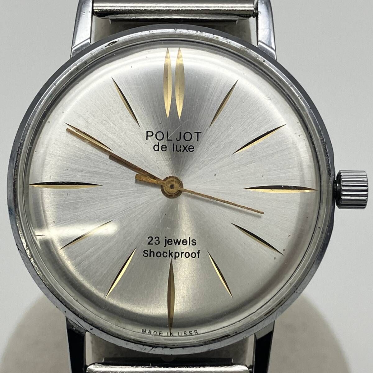 ジャンク 【ジャンク品】 POLJOT ポレオット deluxe 23jewels 手巻き 