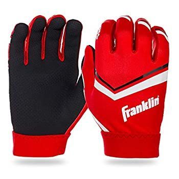 Franklin Sports ユースフットボールレシーバーグローブ ? Shoktak ユースグローブ ? キッズフットボールレシーバーグローブ ? ハイグリップフッ