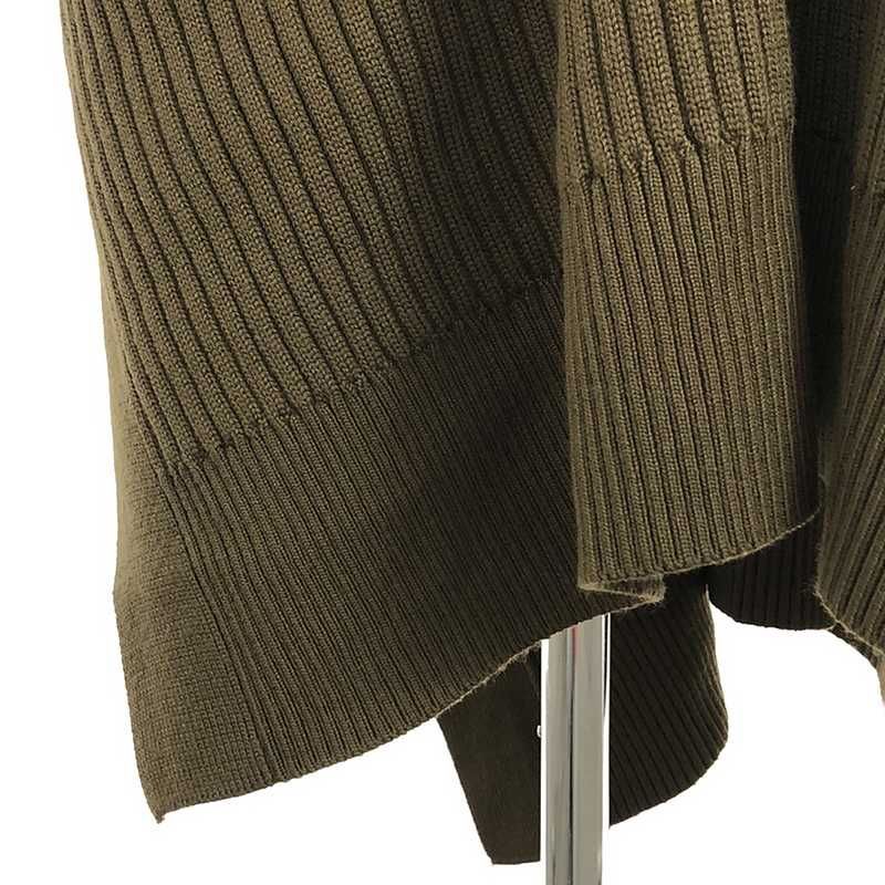 HYKE / ハイク | 2019AW | COMMAND SWEATER ロング ニットポンチョ | F | カーキ | レディース HYKE / ハイク | 2019AW | COMMAND SWEATER ニットポンチョ | カーキ