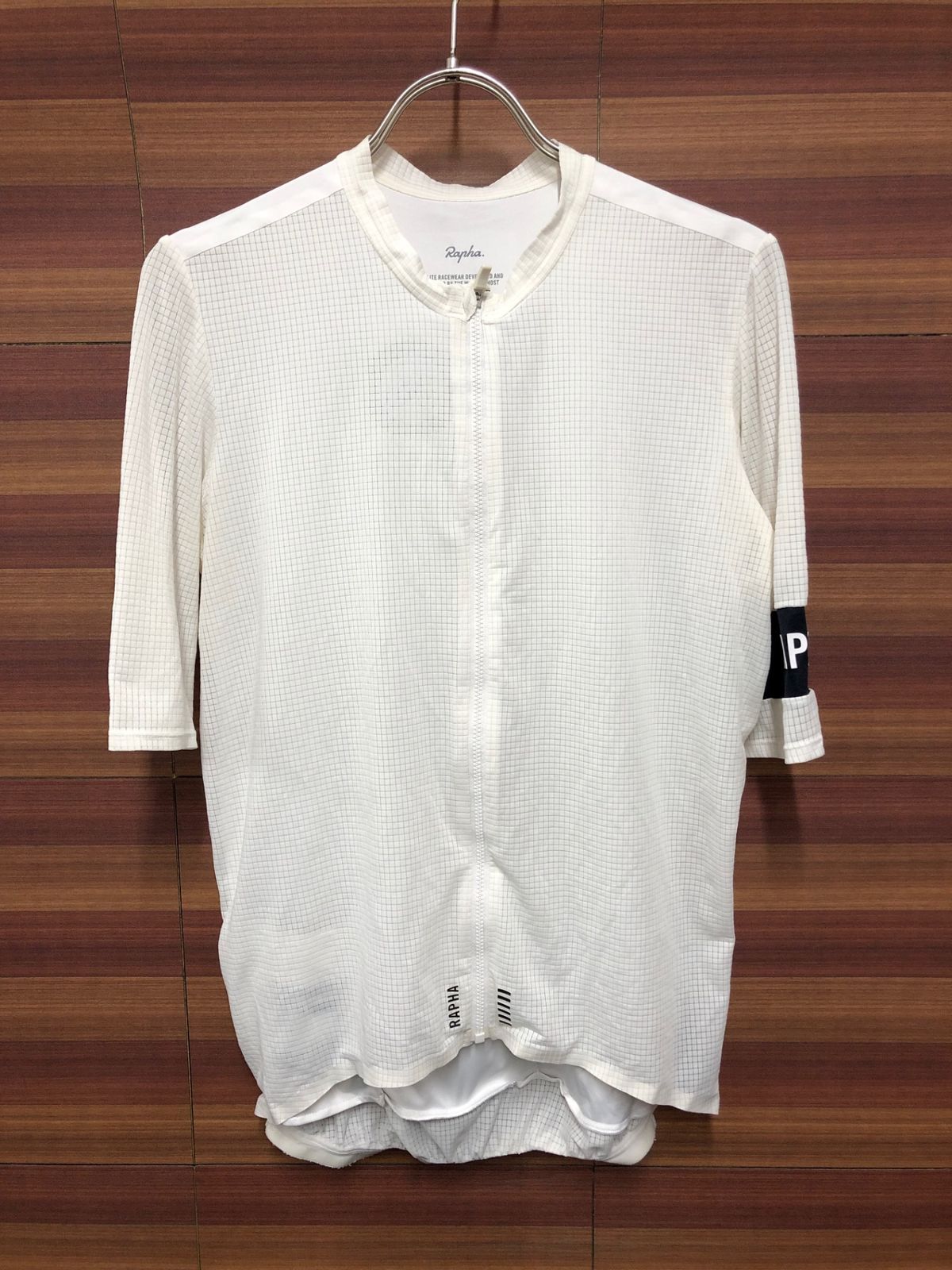 IO438 ラファ Rapha PRO TEAM FLYWEIGHT JERSEY 半袖 サイクルジャージ 白 L
