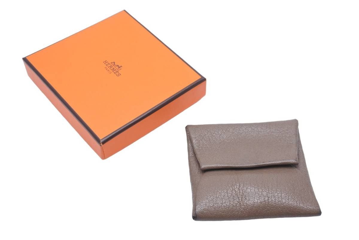 HERMES エルメス バスティア コインケース 小銭いれ エトゥープ