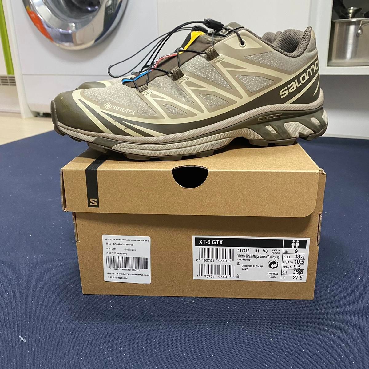 【雷市場（ポンジャン）商品韓国直送】SALOMON(サロモン) XT ー 6 GORE-TEX(ゴアテックス) ヴィンテージ カーキ 275