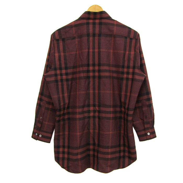 BURBERRY ノバチェック レッド トップス M BURBERRY バーバーリー ブルーレーベル レッド ノバチェック