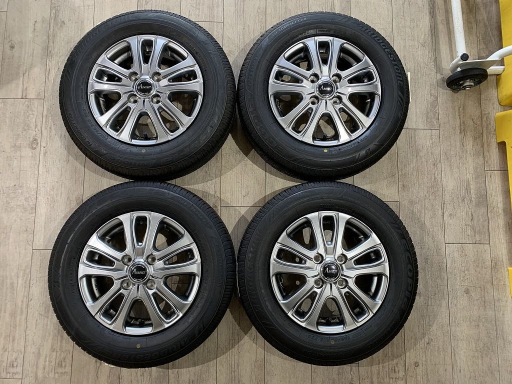 2303001】新品タイヤ Weds 13インチ 4J +43 PCD100 4H + BRIDGESTONE ECOPIa NH100C  145/80R13 2021年 軽自動車 ワゴンR タント N-BOX ムーブ デイズ スペーシア ミラ モコ 等 - メルカリ