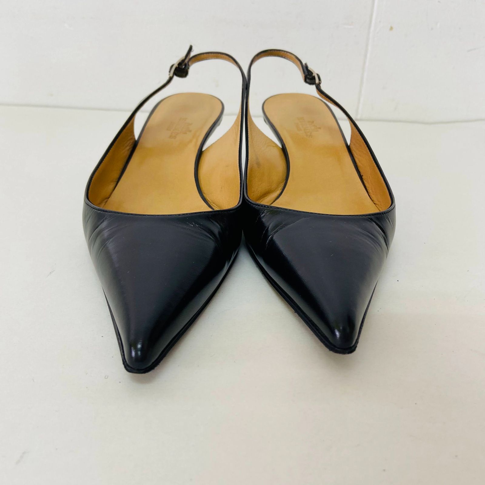 HERMES エルメス バックストラップ パンプス レディース HERMES エルメス バックストラップ パンプス レディース