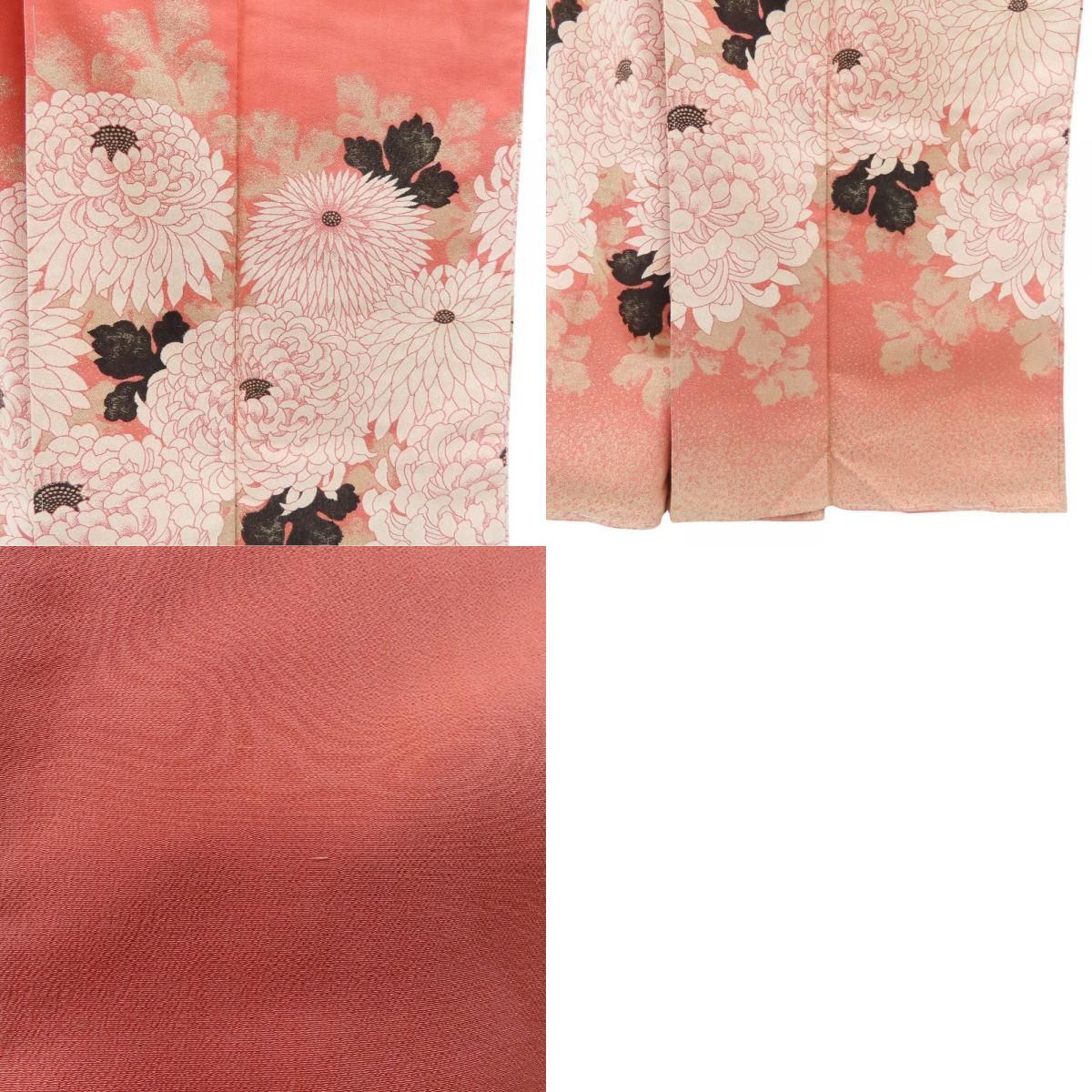 【中古】 訪問着・付下 正絹(金銀糸除く) ホワイト系 草花柄 フォーマル 和装 呉服 和服 きもの レディース 女性 中古】 訪問着・付下 正絹(金銀糸除く) ホワイト系 草花柄 フォーマル