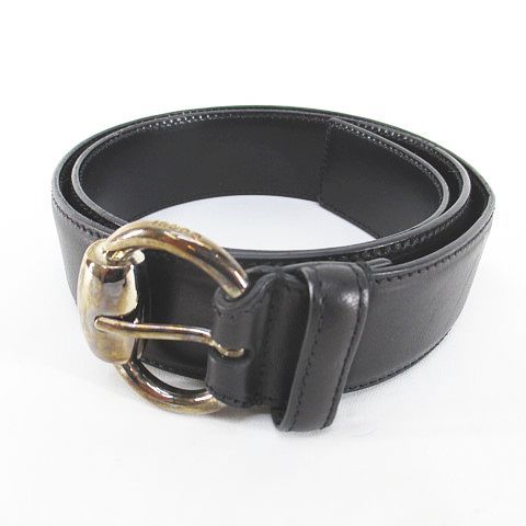 グッチ GUCCI プレーンベルト 162942.480199.80.32 黒系