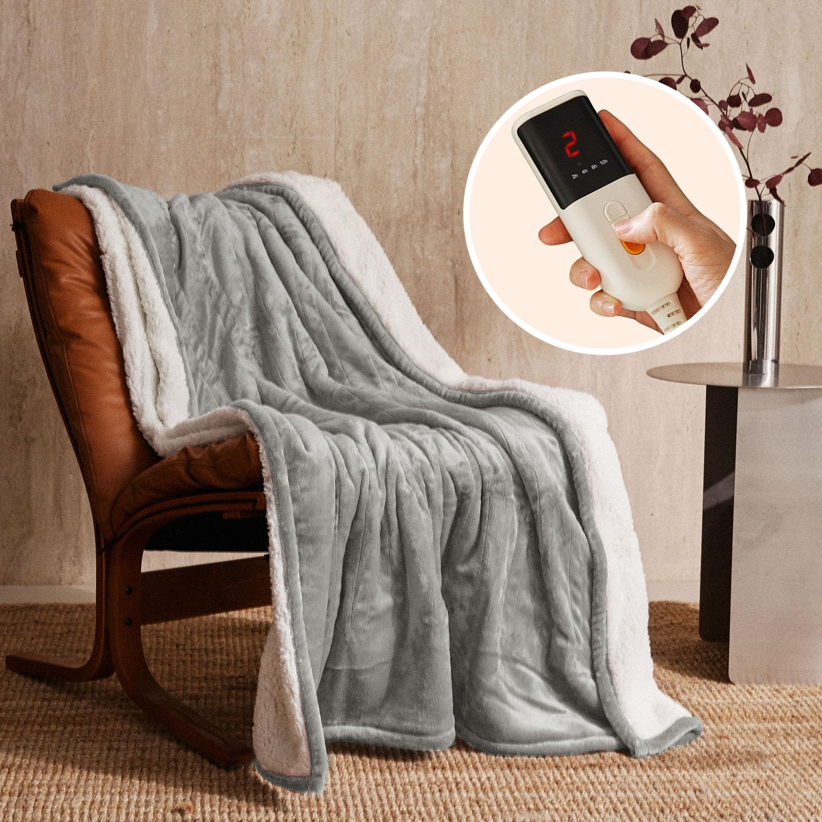 ❤️電気毛布❤️新型 フランネル 速暖 節電 180×130 掛け敷き両用　暖房器具 Amazon.co.jp : GOTCOZY 電気毛布 掛け敷き兼用 - 180×130cm