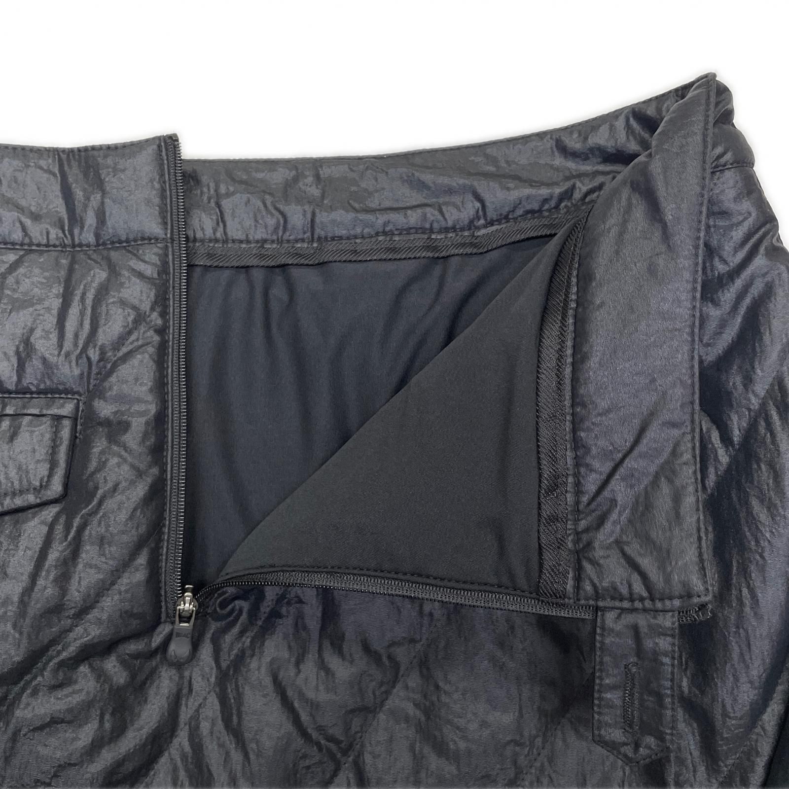 全商品大幅割引！ レディース ワック WAAC スカート 3 L 黒 中わた入り サイドプリーツ 長め 防寒 送料無料の商品多数！