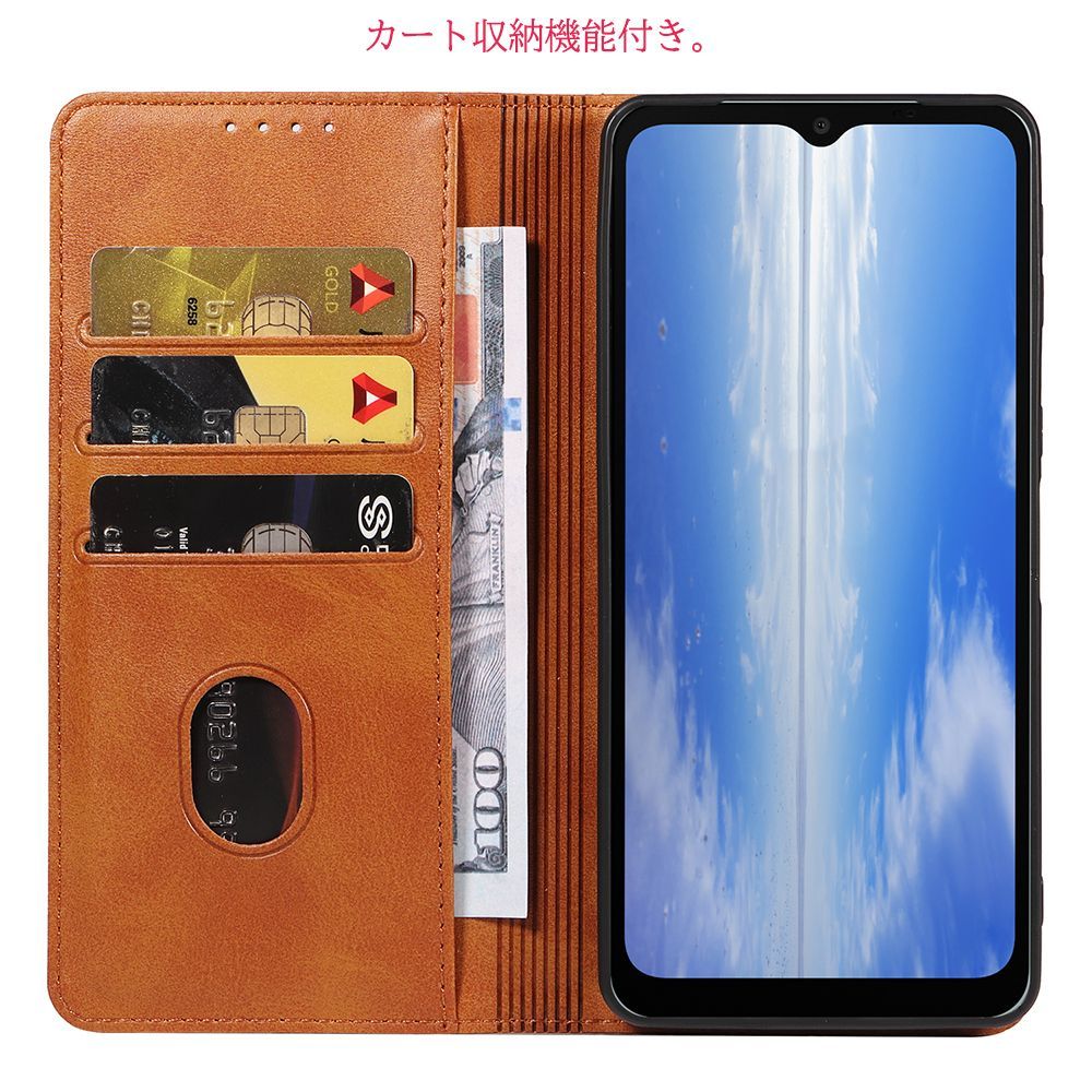 AQUOS wish4 手帳型 ケース PUレザーケース 人気 カード収納 おすすめ アクオス ウィッシュ フォー マグネット内蔵 SH52E スマホカバー シンプル ビジネス 手触りの良い高品質PUレザー使用