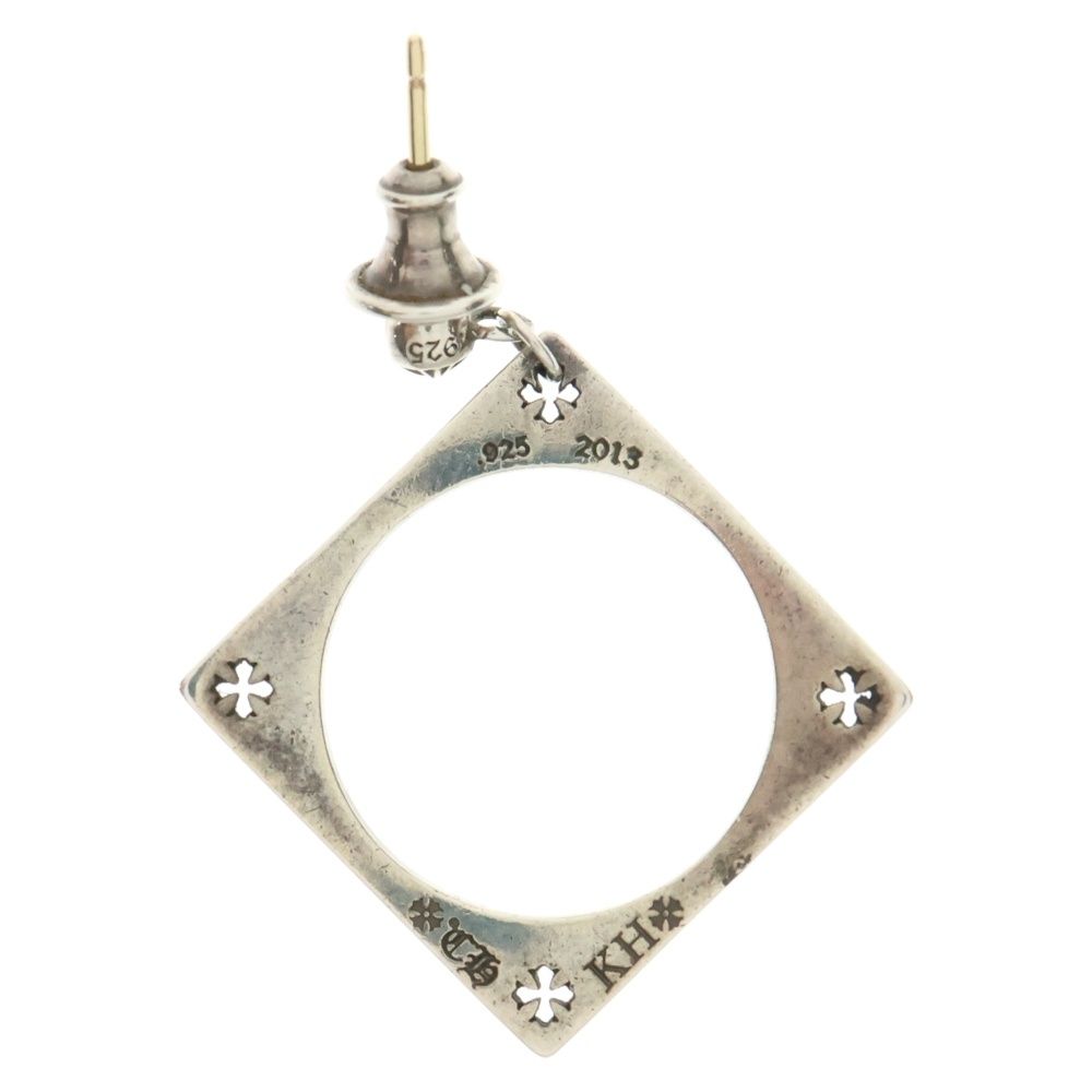 CHROME HEARTS クロムハーツ CH KH SQUARE CIRCLE スクエアサークル ピアス シルバー