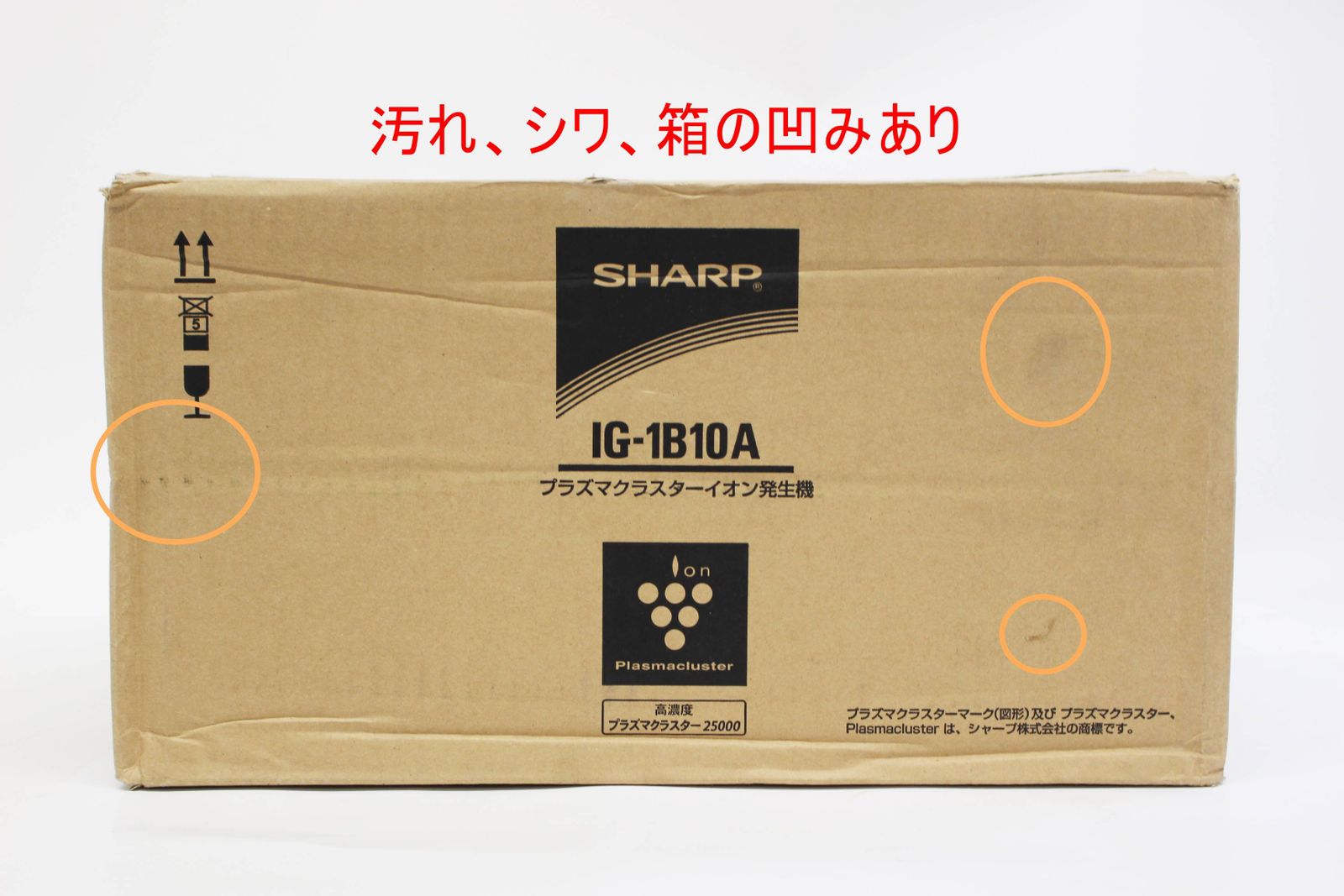 シャーププラズマクラスターイオン発生機六畳用IG-1B10A なめらか 天井 