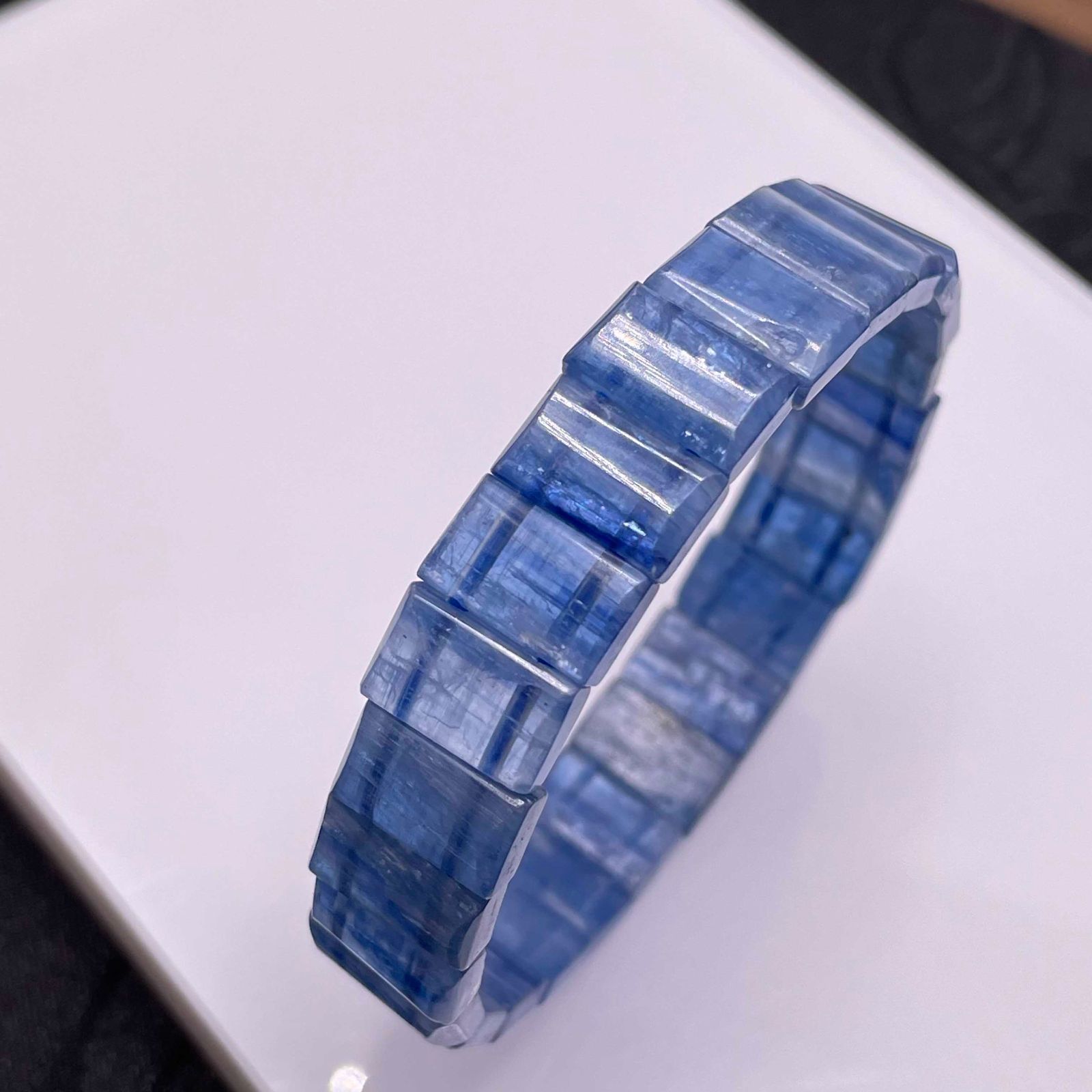 天然無着色!!☆【カイヤナイト】☆バングル 天然石B 11*6.8*3.7mm